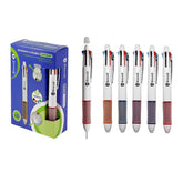 BOLIGRAFO 4 COLORES + PORTAMINAS | 12 UNIDADES | (POESSA BISMARK BASICO)